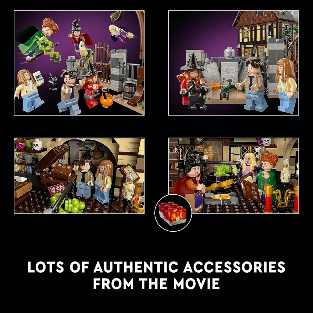 LEGO Disney Hocus Pocus The Sanderson Sisters Witches House Building Kit Image 7