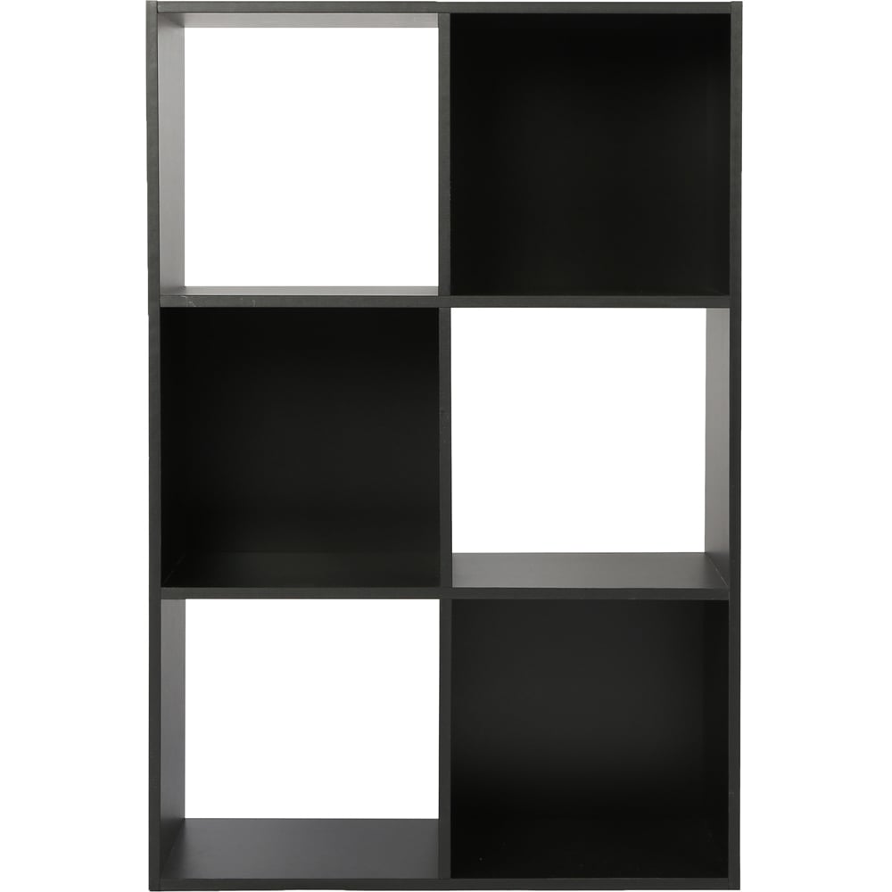 Jane 6 Shelf Black Cube Storage Unit Image 2
