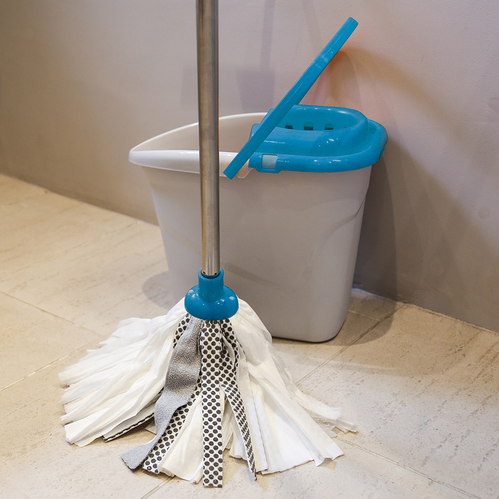 Brights Mop and Bucket Set Blue Wilko