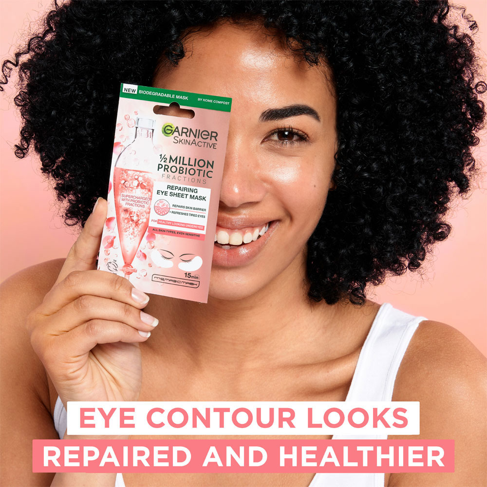 Garnier SkinActive Probiotic Repairing Eye Sheet Mask Image 5