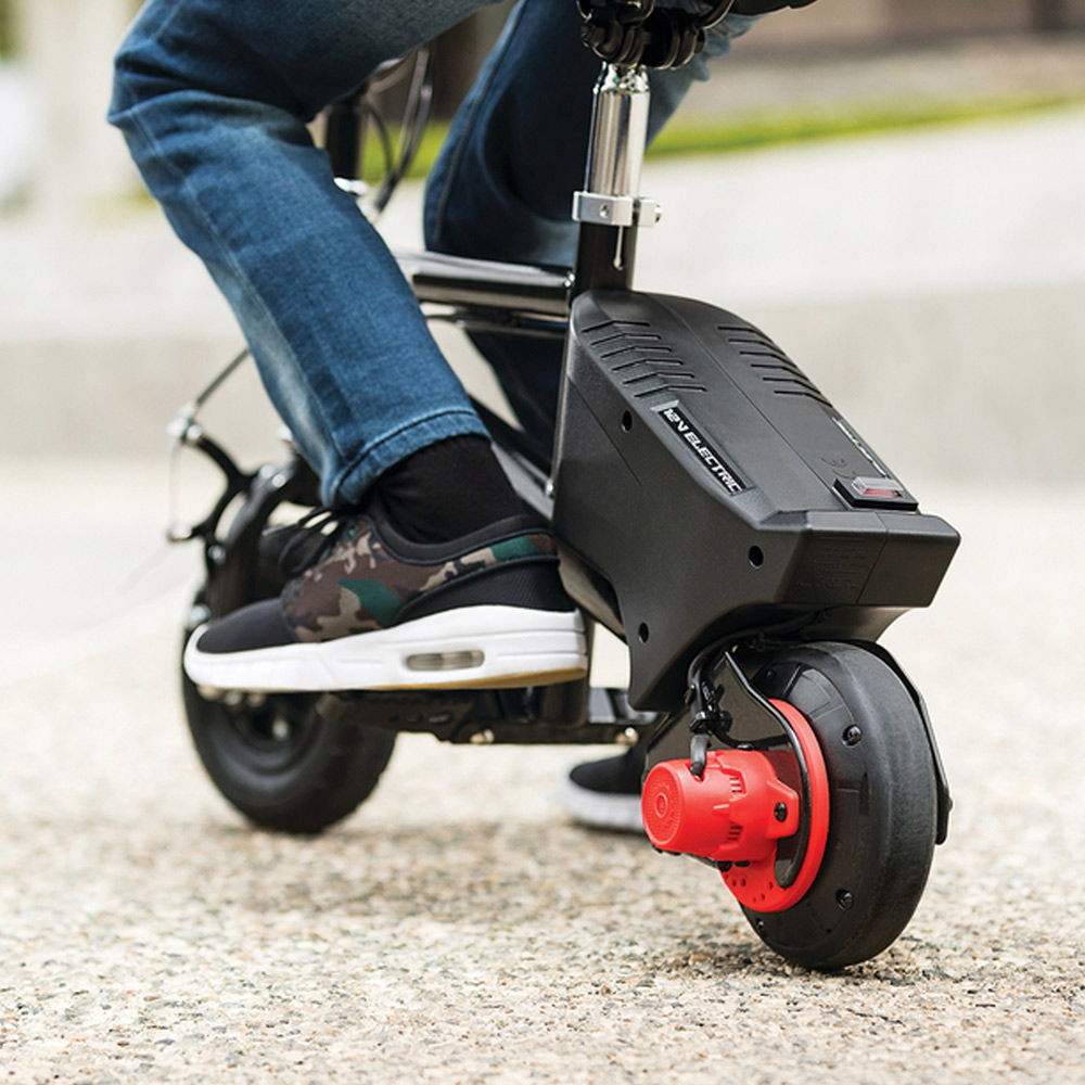 Razor 12 Volt Razor E-Punk Black and Red Electric Minibike Image 6