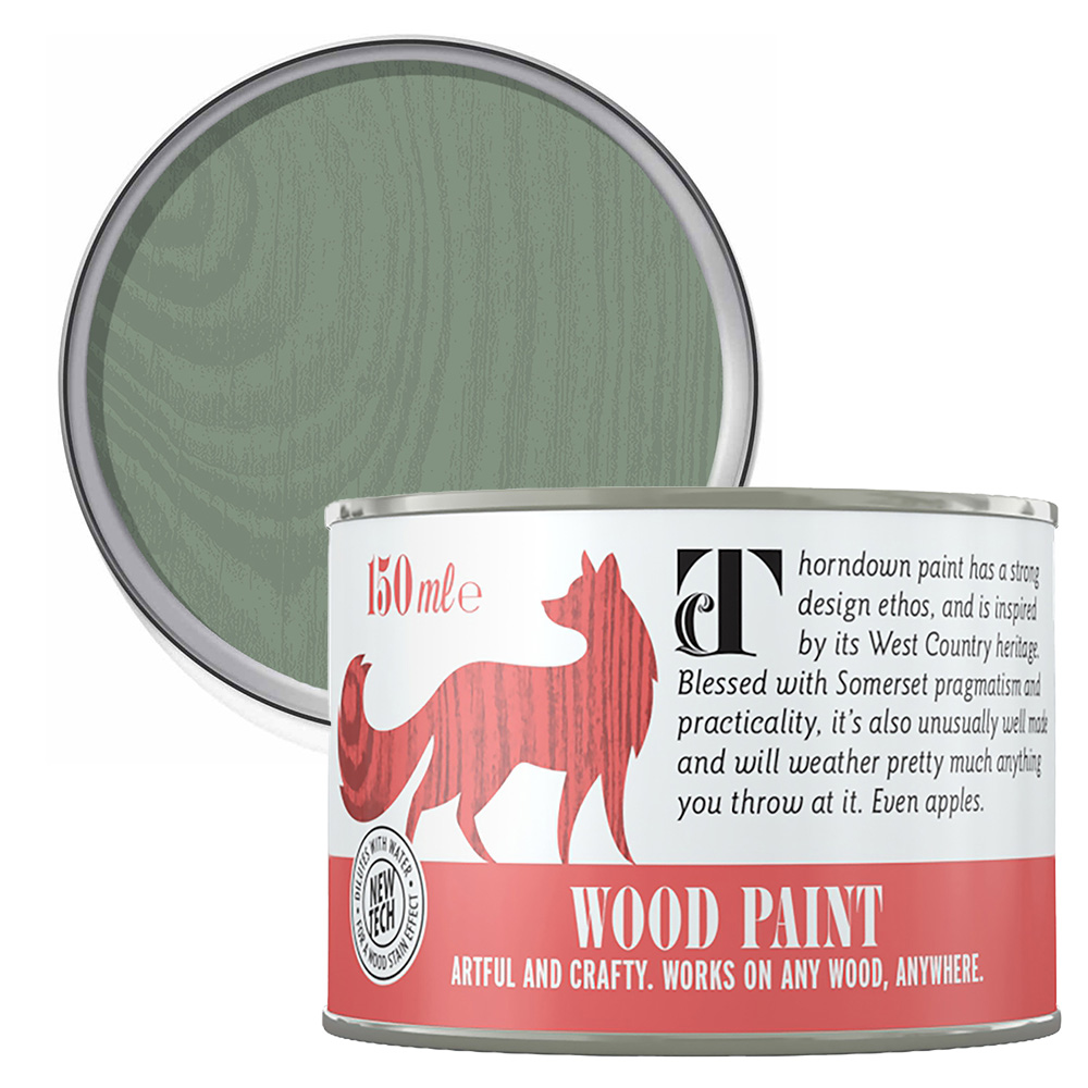 Thorndown Bullrush Green Satin Wood Paint 150ml Image 1