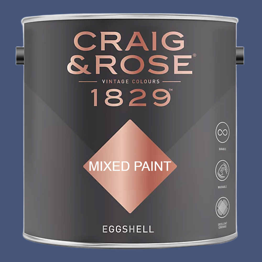 Craig & Rose 1829 Vintage Walls Wood and Metal Smalt Eggshell Paint 2.5L Image 2