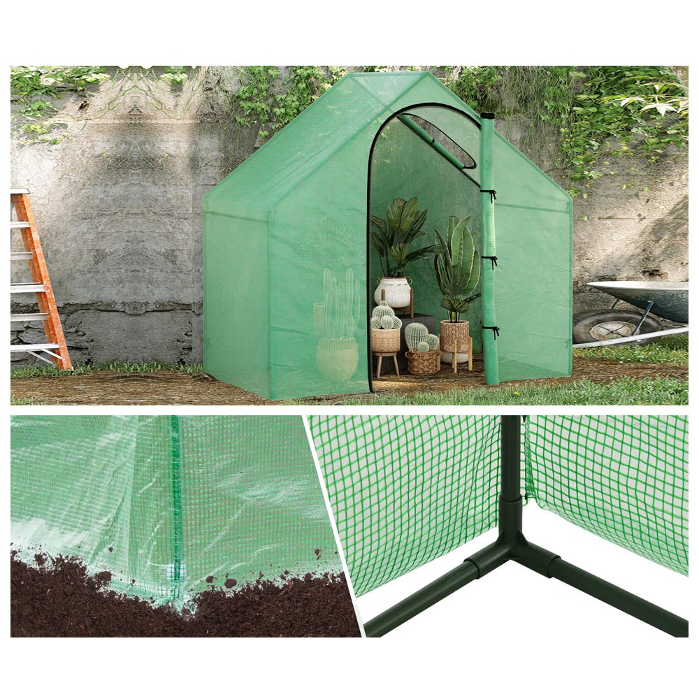 Outsunny Green PE 6 x 3.2ft Outdoor Greenhouse Image 7