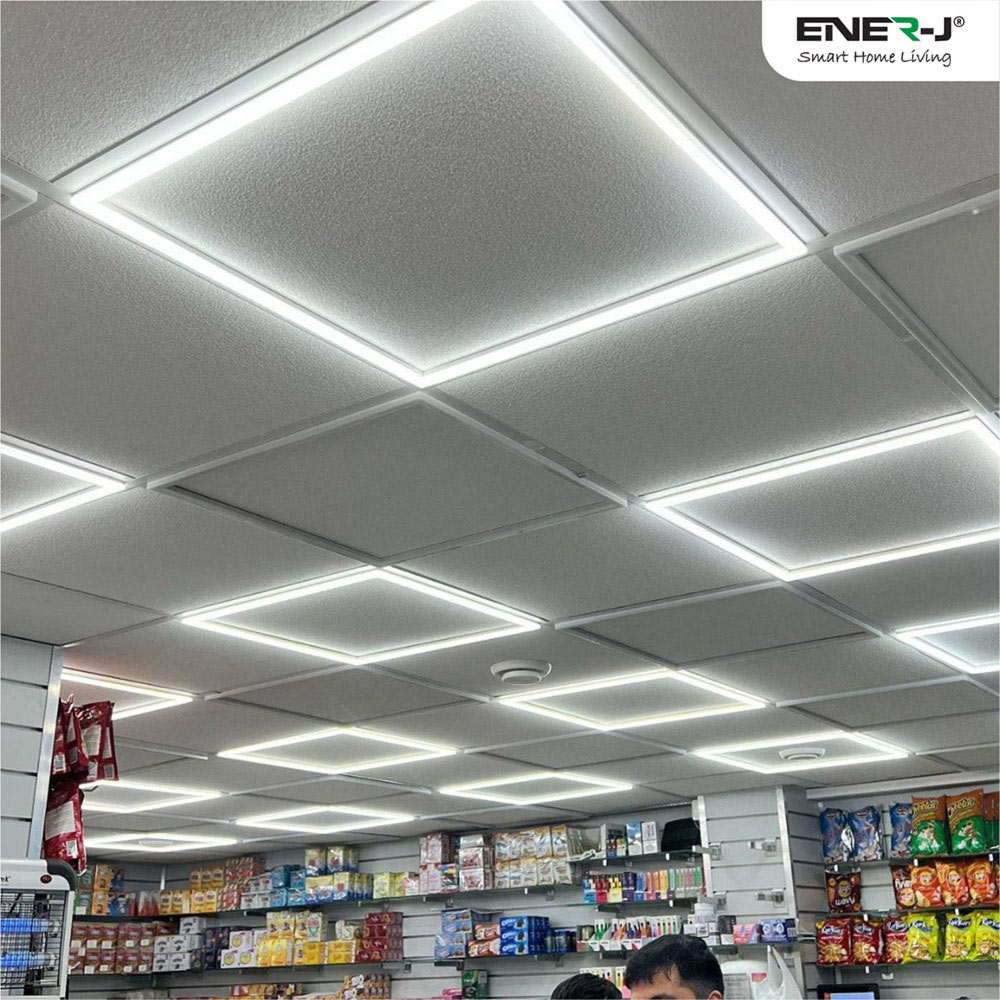 ENER-J 40W Splicing LED Borderline Ceiling Panel CCT Switchable Light 60 x 60cm Image 2