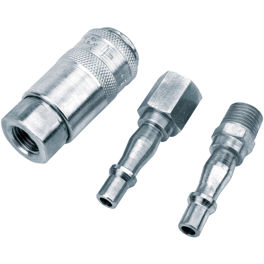 Draper 3 Piece 1/4inch BSP Air Line Coupling Set Image 2