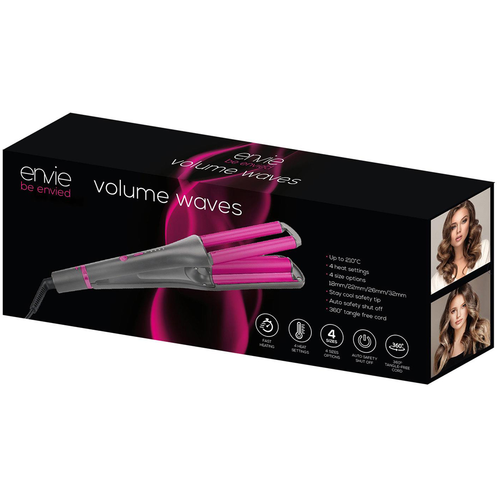 Envie Volume Waves Corded 4 Heat Setting Hair Waver Tool Image 2