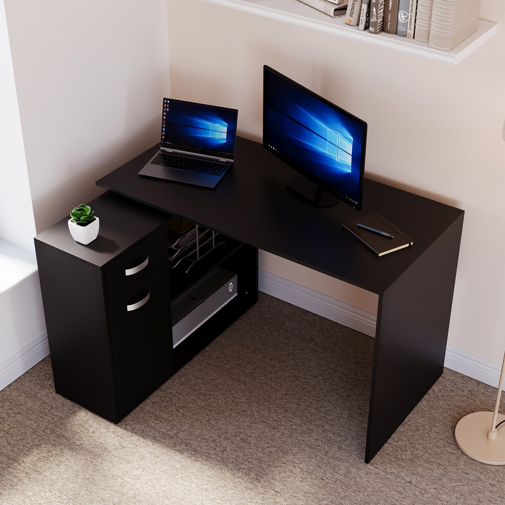 Vida Designs Longton Adjustable Desk Black Image 5
