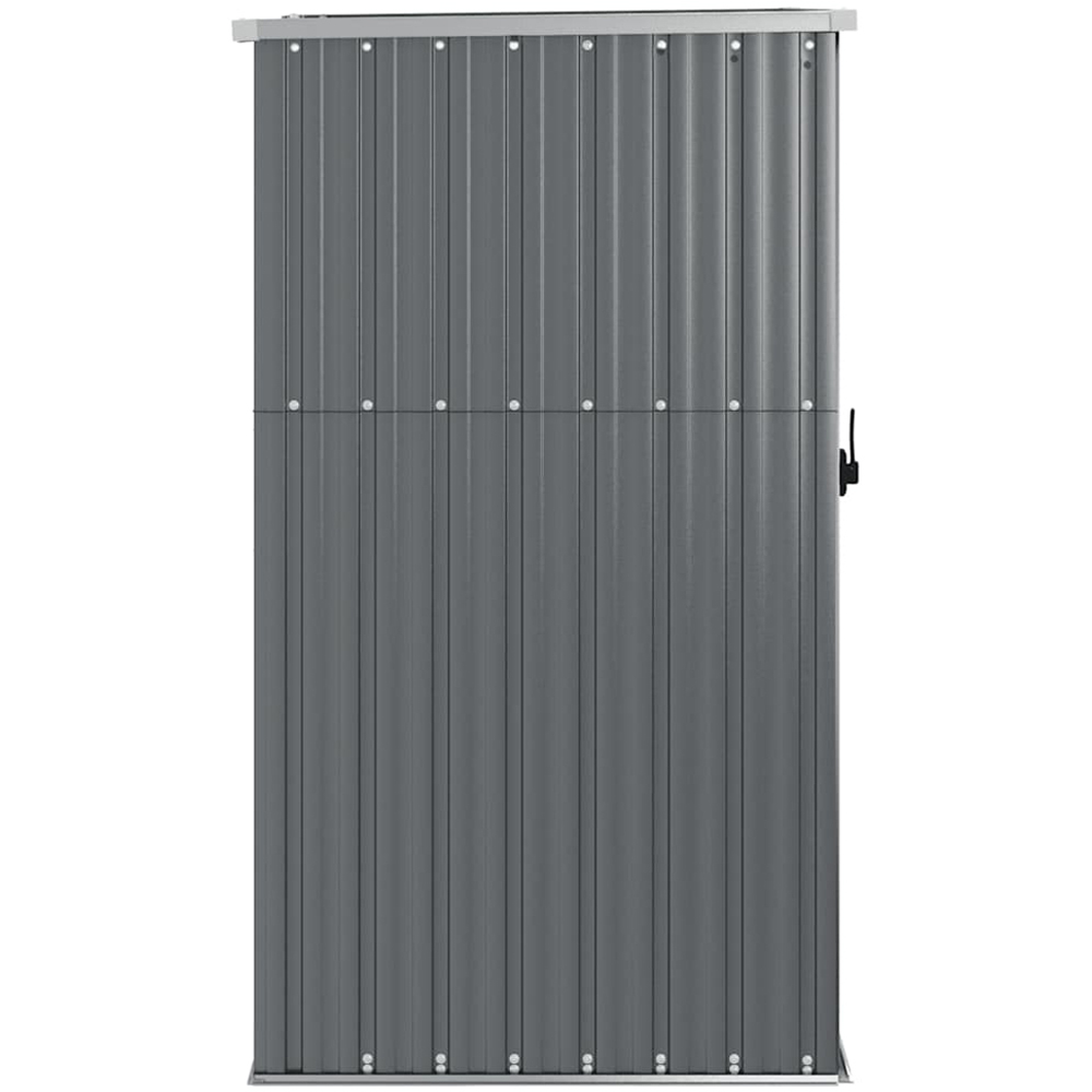 vidaXL 2.9 x 2.9ft Grey Galvanised Steel Pent Garden Tool Shed Image 2