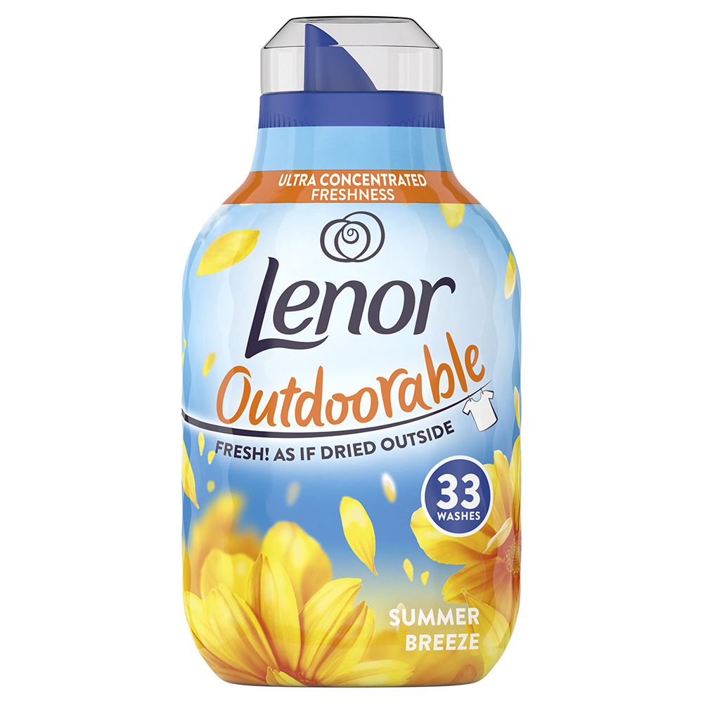 Lenor Outdoorable Summer Breeze Fabric Conditioner 33 Washes Case of 6 x 462ml Image 3