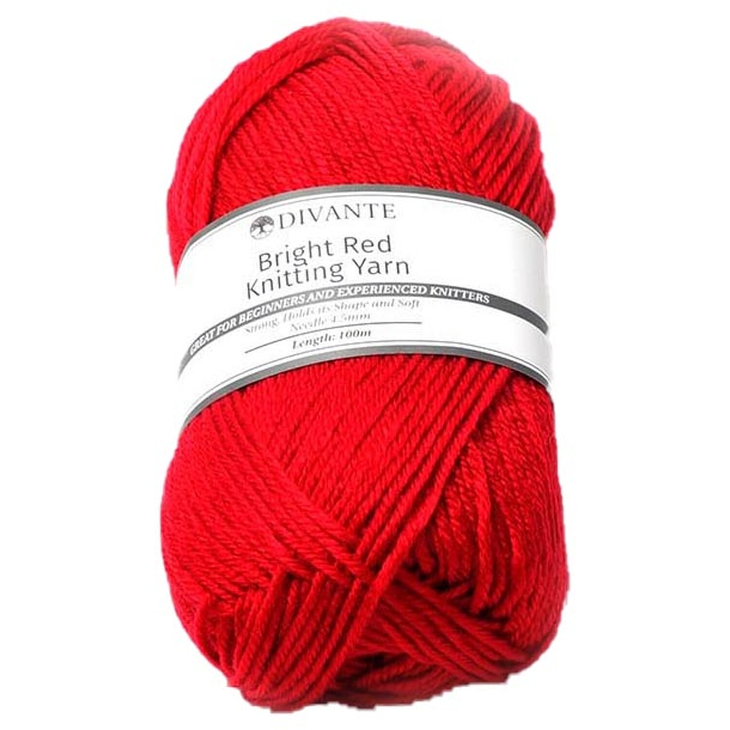 Divante Bright Red Knitting Yarn 50g Image