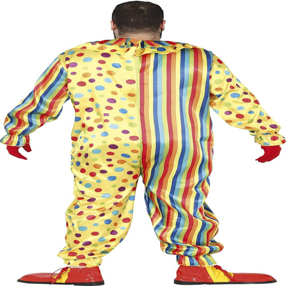 Fiestas Guirca Adult Clown Multicolour Halloween Costume Extra Large Image 2