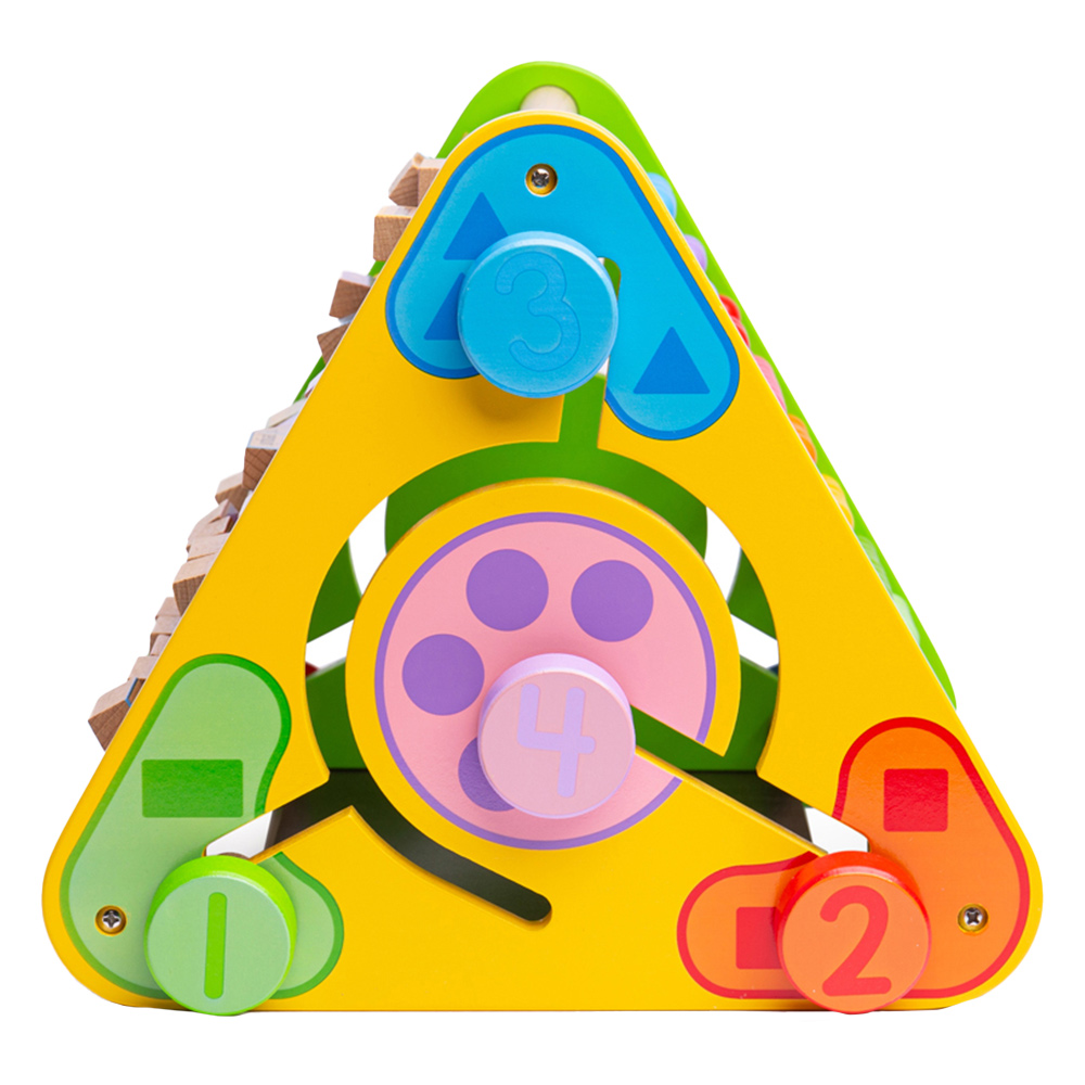 Bigjigs Toys Wooden Triangle Baby Activity Centre Image 5