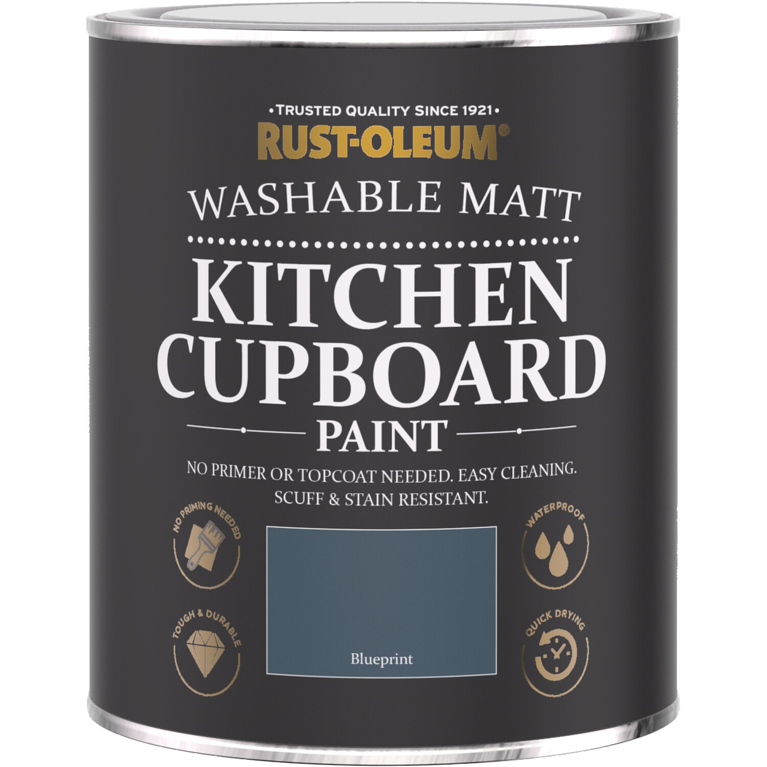 Rust-Oleum Blueprint Kitchen Cupboard Paint 750ml Image 2