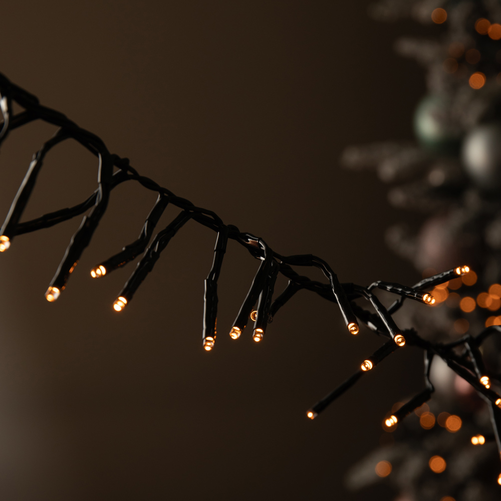 Samuel Alexander 1440 Vintage Gold LED Multi-Action Christmas Cluster String Light 18.5m Image 4
