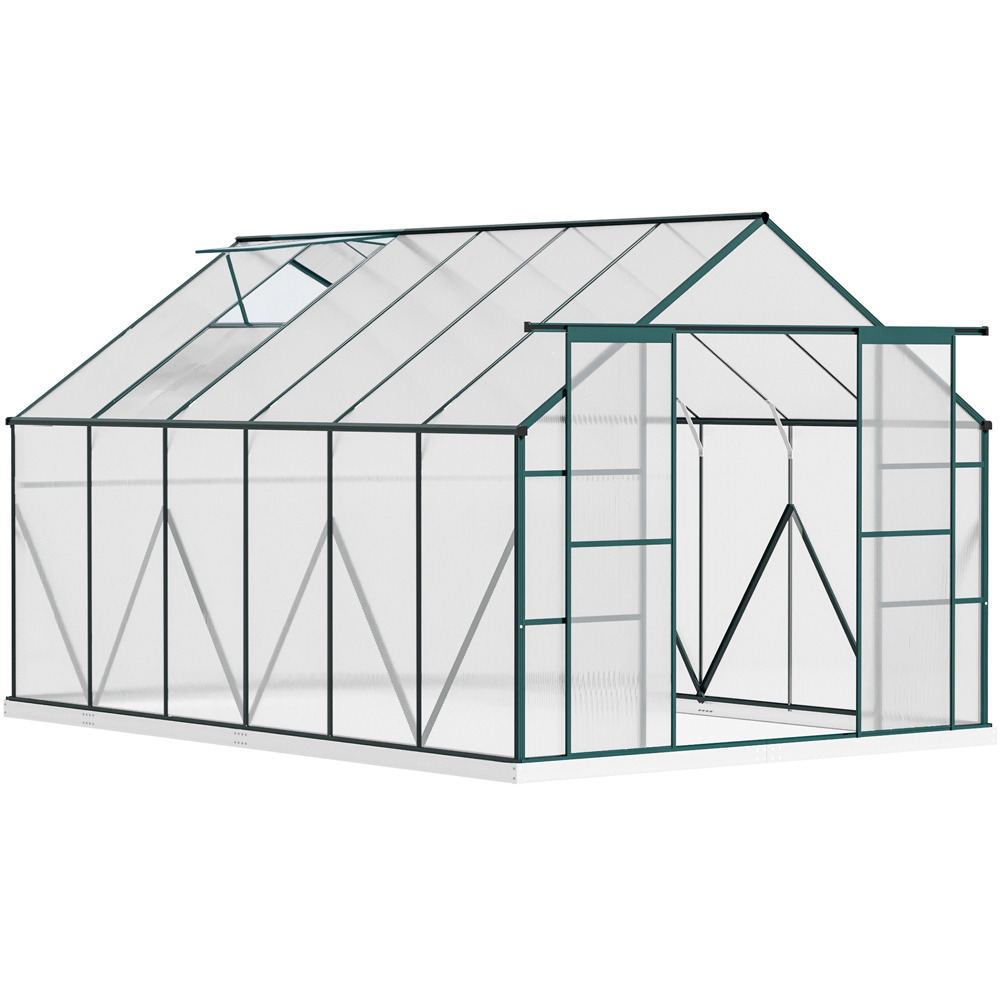Outsunny Aluminium 8 x 12.3ft Polytunnel Greenhouse Image 1