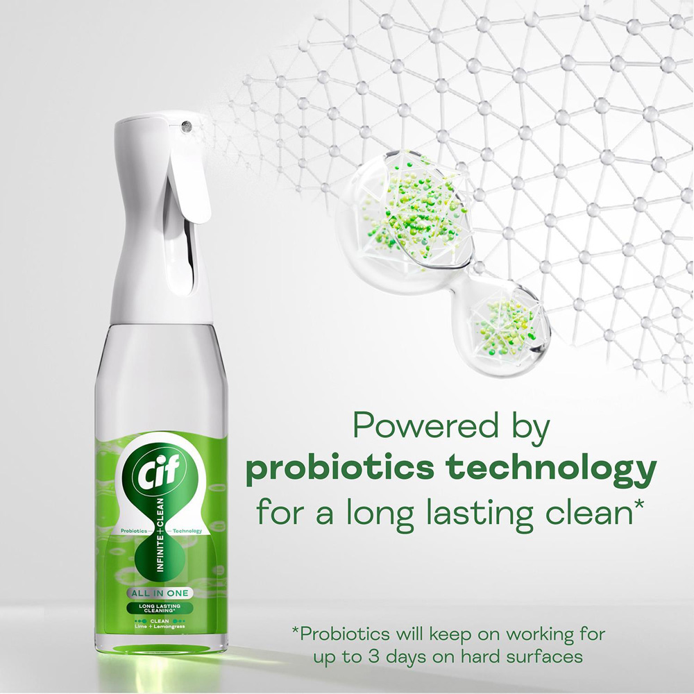 Cif Infinite Clean All in One Lime and Lemongrass Cleaner Reload 590ml 6 Pack Image 6