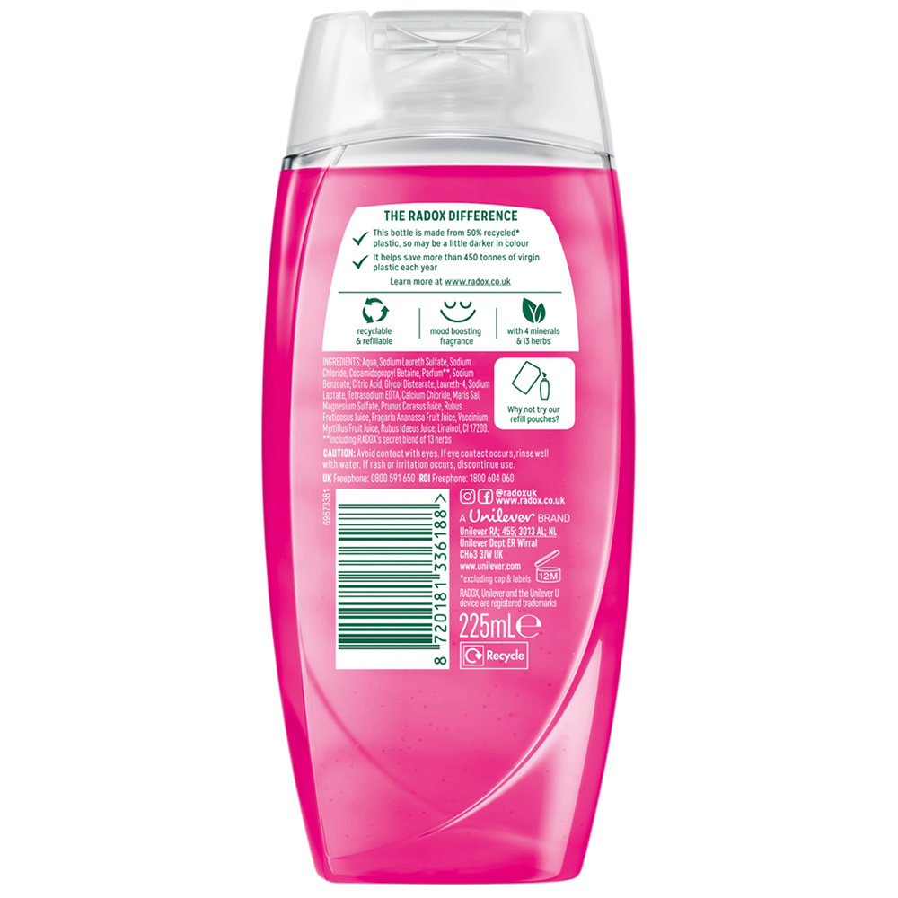 Radox Feel Radiant Mineral Therapy Shower Gel 225ml Image 3