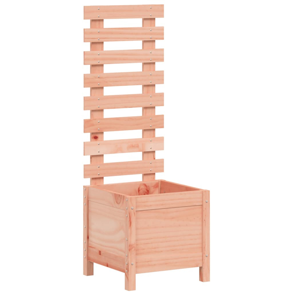 vidaXL Natural Solid Douglas Wood Garden Planter with Rack 114 x 39 x 39.5cm Image 1