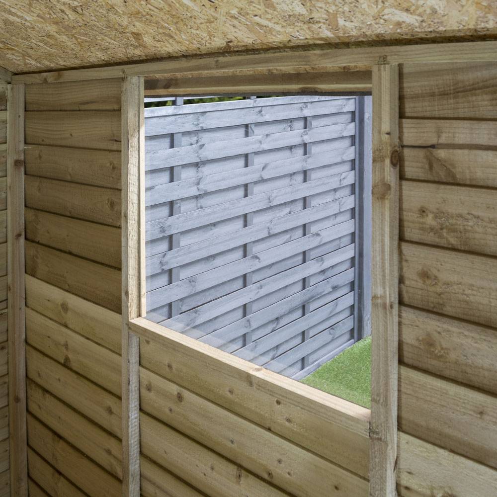 Rowlinson 6 x 4ft Overlap Pressure Treated Overlap Shed Image 10