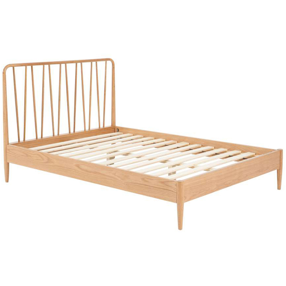 Jesper King Size Oak Bed Frame Image 2