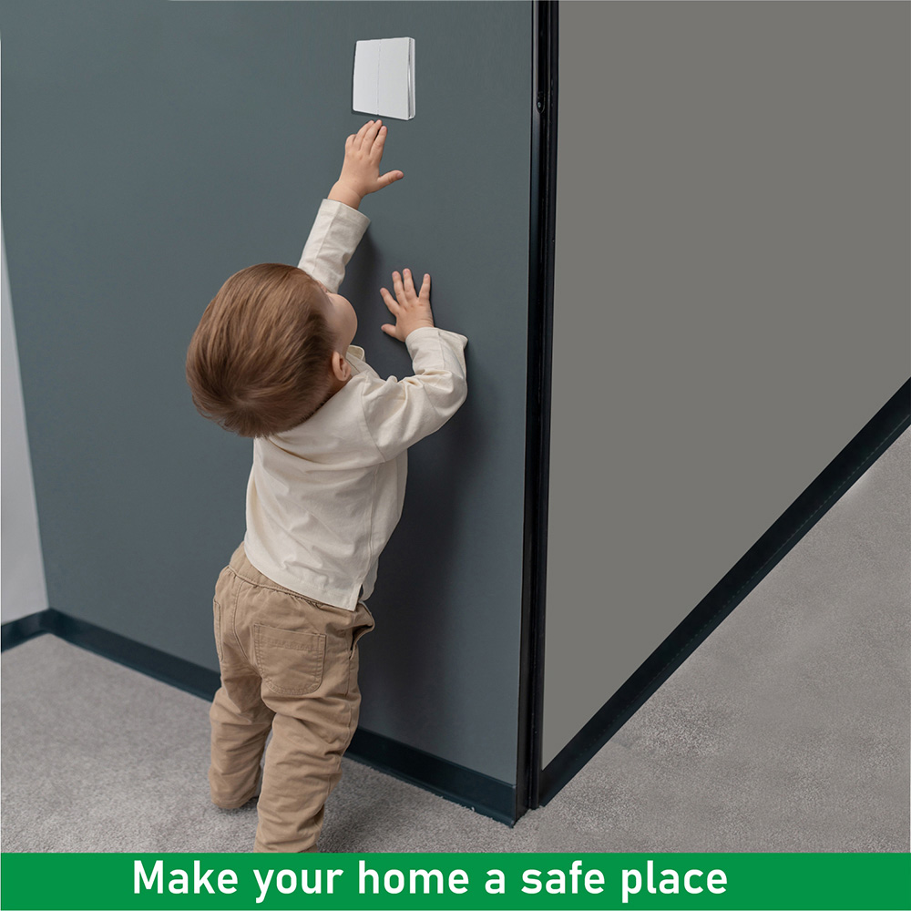 ENER-J ECO 2 Gang Silver Wireless Kinetic Switch Image 4