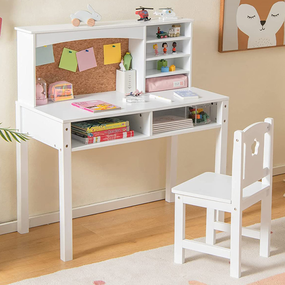 White writing desk with hutch sales