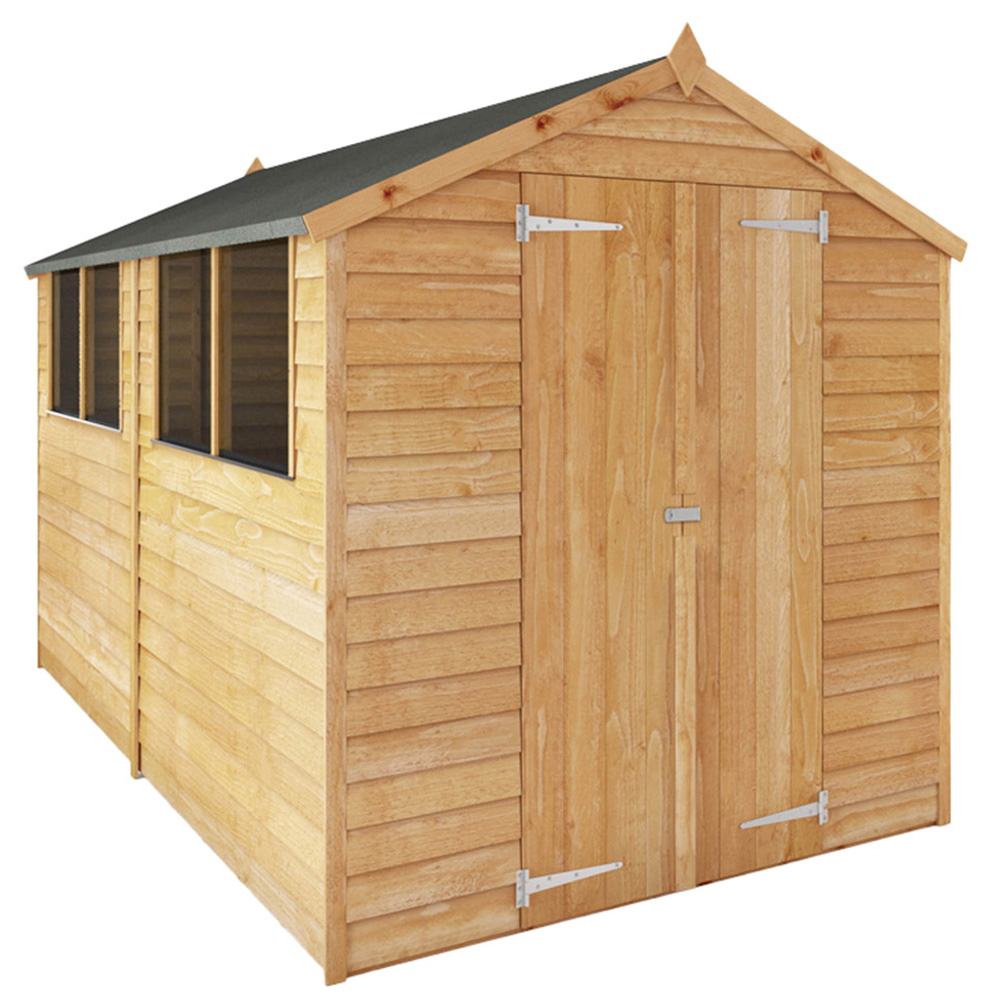 Mercia 10 x 6ft Double Door Overlap Apex Shed with Window Image 1