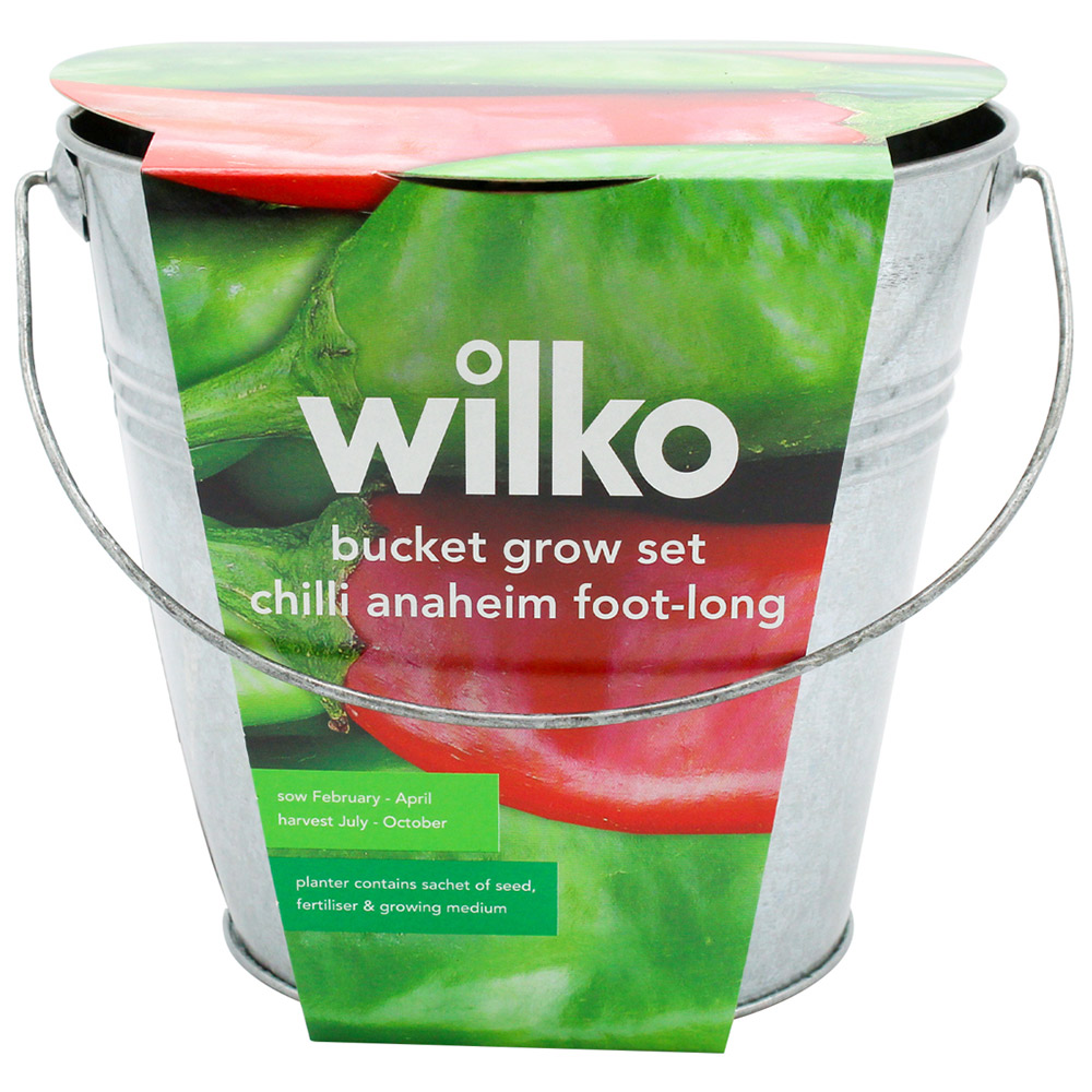 Wilko Foot Long Chilli Grow Bucket Image 1