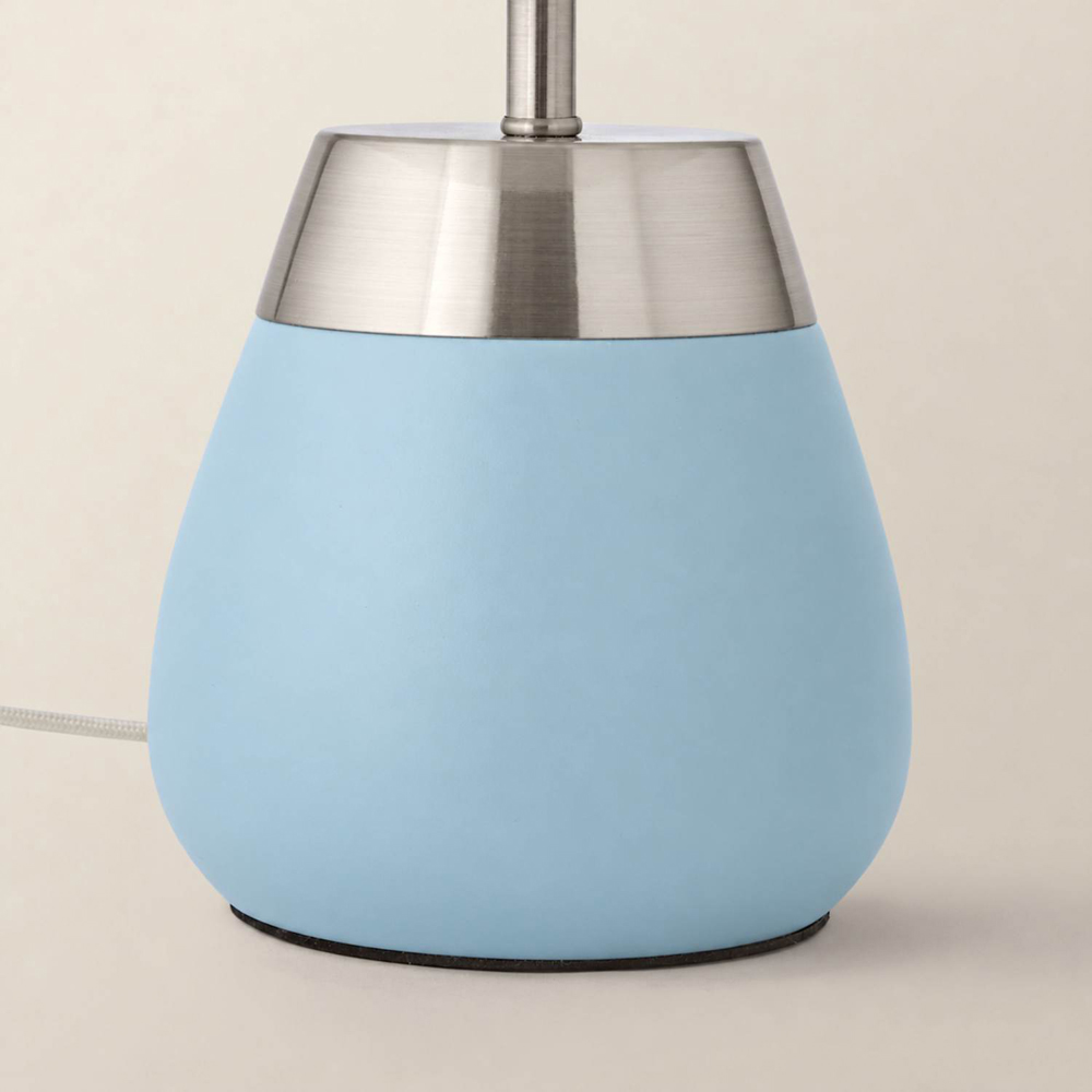 ValueLights Hurst Duck Egg Large Touch Table Lamp with Bulb Image 4
