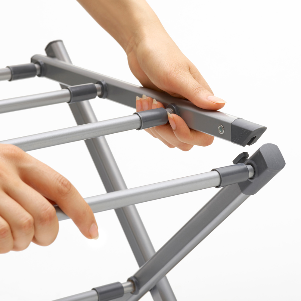 BLACK+DECKER Grey Compact Extendable Airer 4m Image 4