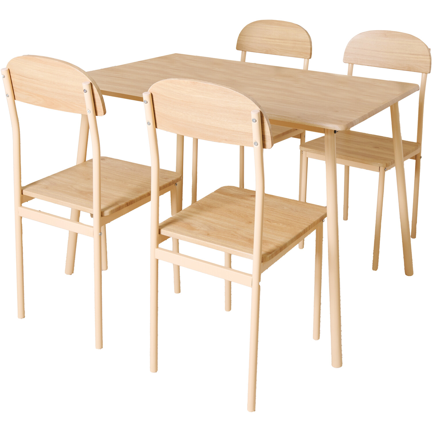 Eden Dining Table and Chair Set Natural Image 2