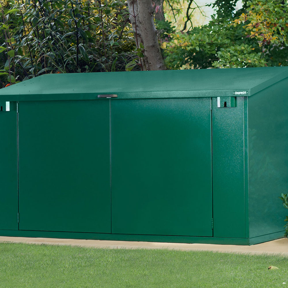 Asgard Access Plus 8 x 4ft Double Door Green Bike Storage Shed Image 9