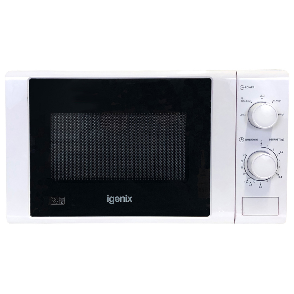Igenix IG2071 White Manual Microwave 20L 700W Image 1