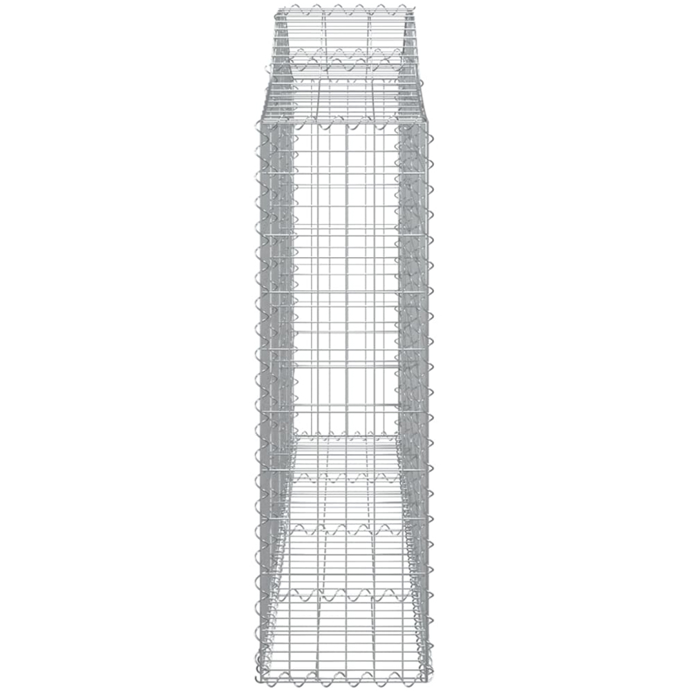 vidaXL Silver Galvanised Iron Gabion Basket 200 x 30 x 100/120cm 14 Pack Image 3