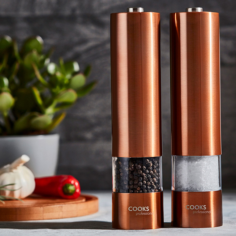 Cooks Professionals G2142 Copper Salt and Pepper Mill Set Image 2