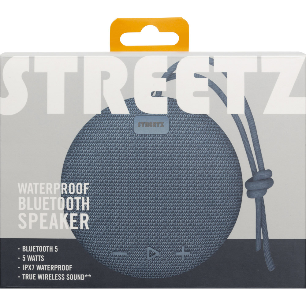 Streetz Blue Waterproof Bluetooth Speaker 5W Image 5