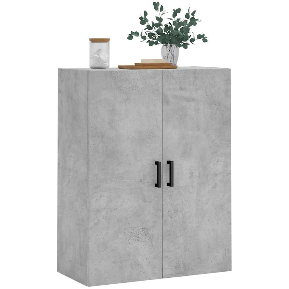 vidaXL 2 Door Concrete Grey Wall Mounted Cabinet Image 4