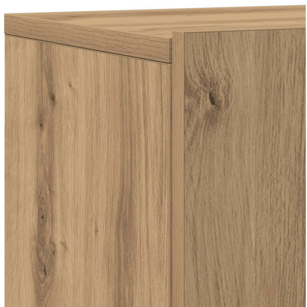 vidaXL 2 Door Artisan Oak Wall Mounted TV Cabinet Set of 2 Image 8