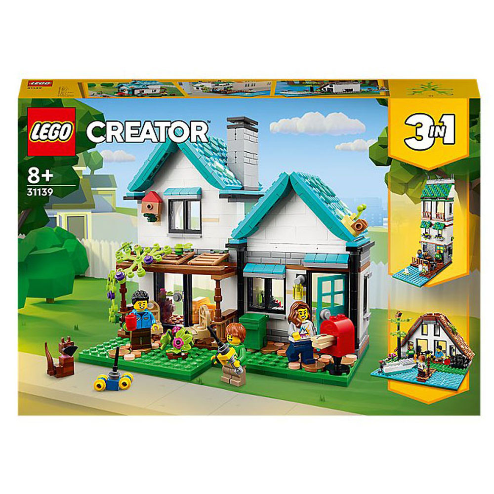 LEGO 31139 Creator 3 in 1 Cozy House Toy Set Image 1