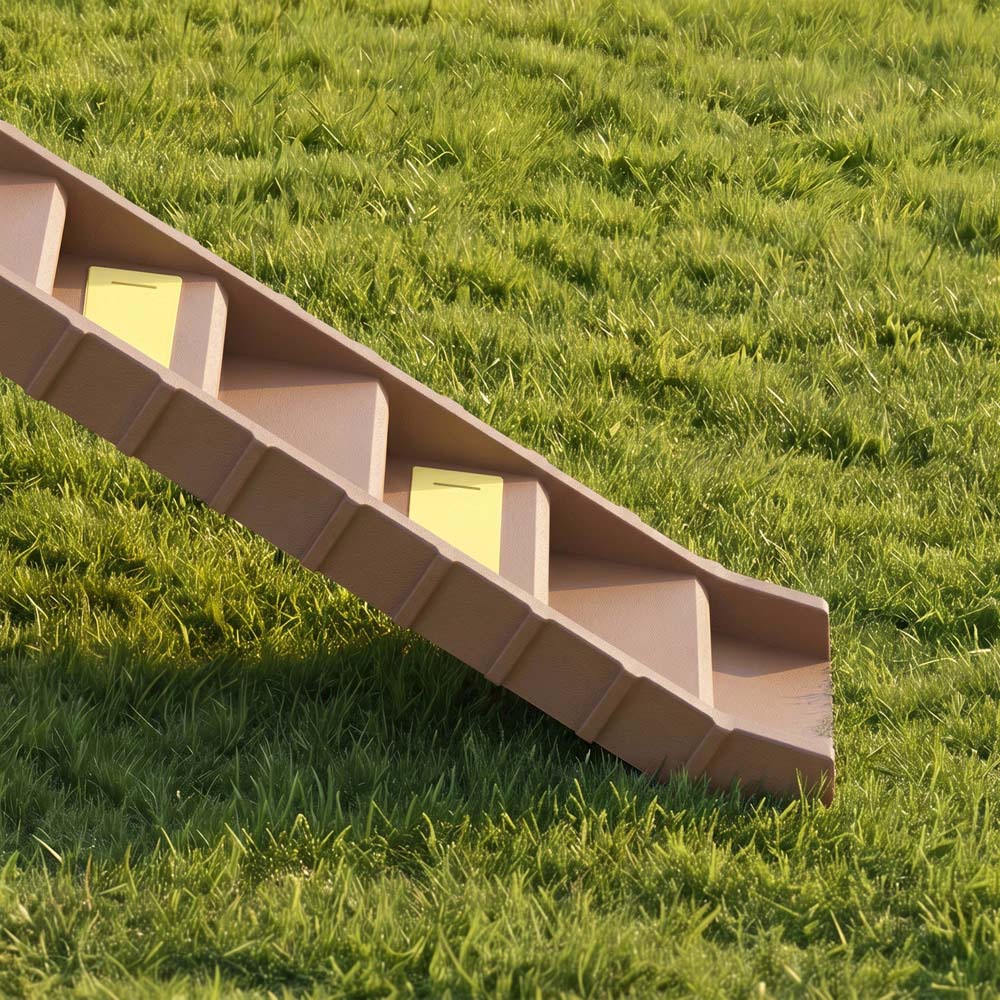 PawHut Brown Foldable Non-Slip Dog Car Ramp Image 4