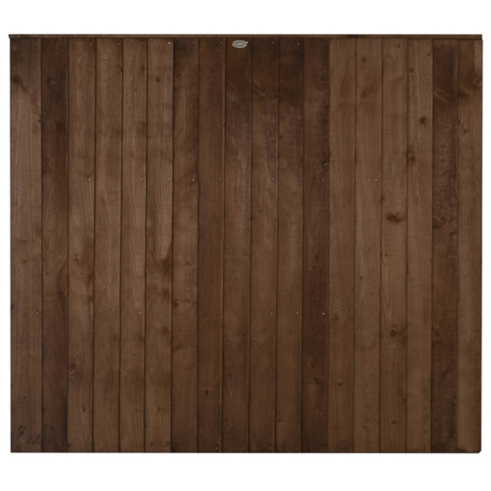 Forest Garden Brown Closeboard Panel 6 x 5ft Image 3