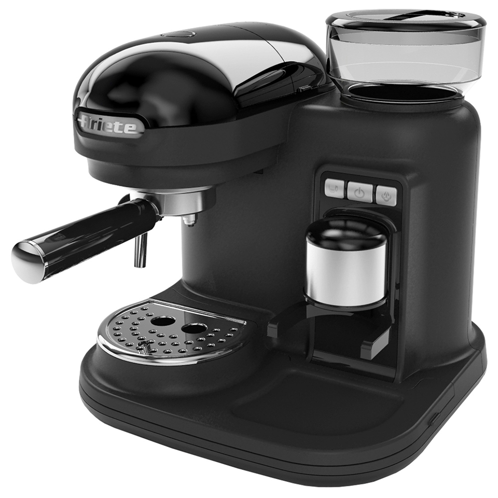 Ariete Moderna Black Kettle, 2 Slice Toaster, Espresso Coffee Maker Set Image 3