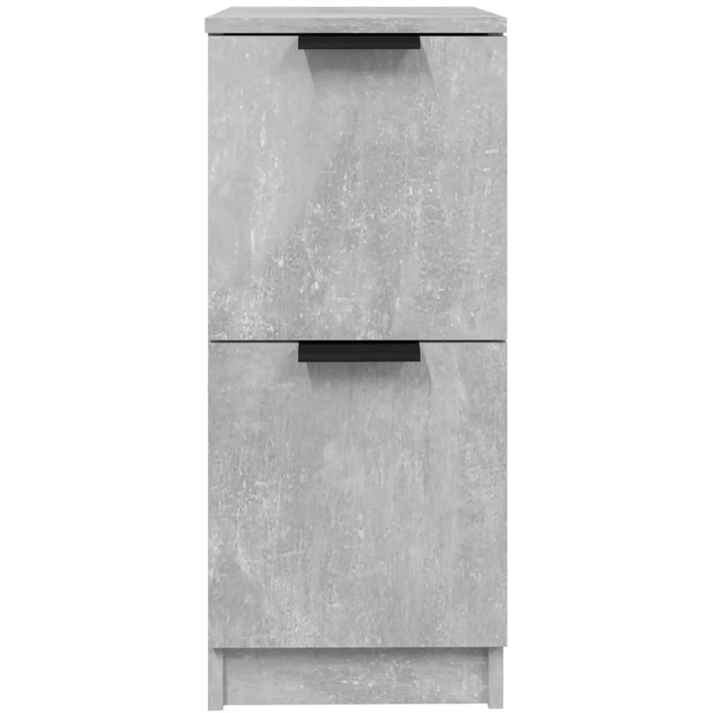 vidaXL 2 Drawer Concrete Grey Sideboard 2 Pack Image 5