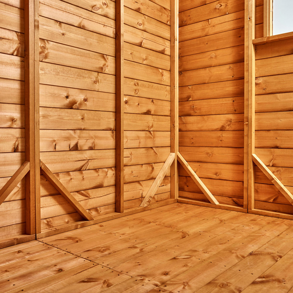 Power Sheds 8 x 6ft Pent Wooden Shed with Window Image 6