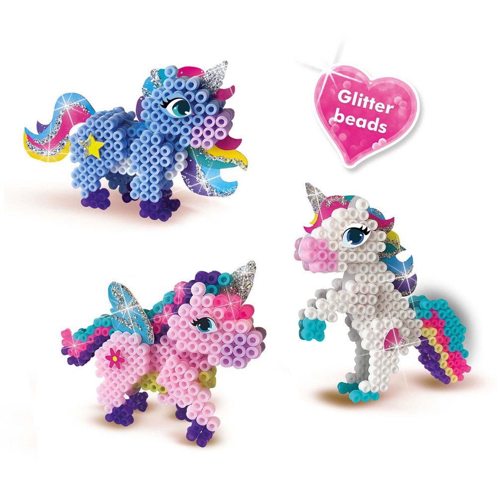 SES Creative Beedz Unicorn Iron On Beads Kit 1800 Piece Image 3