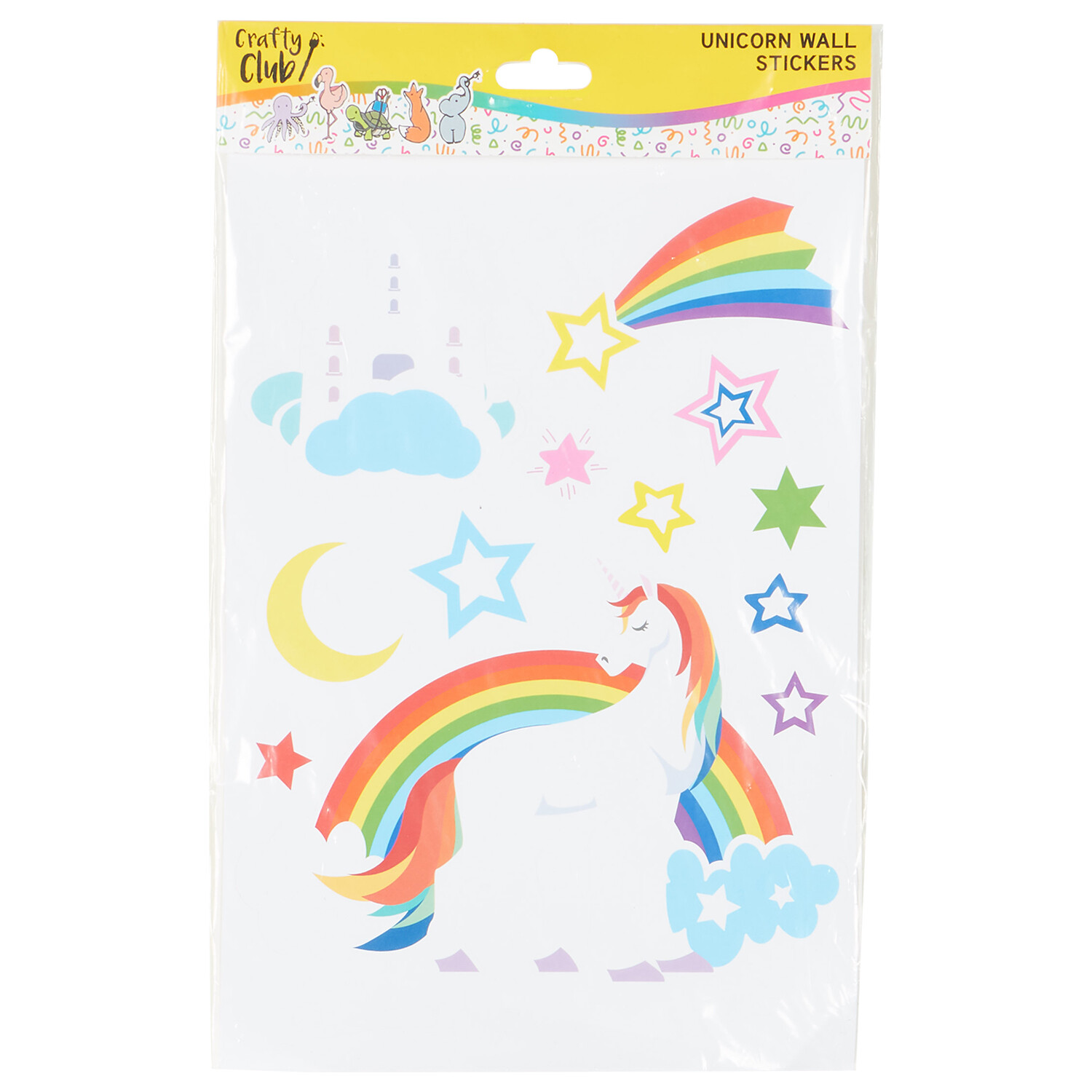 Multicolour Unicorn Wall Stickers - White Image 1