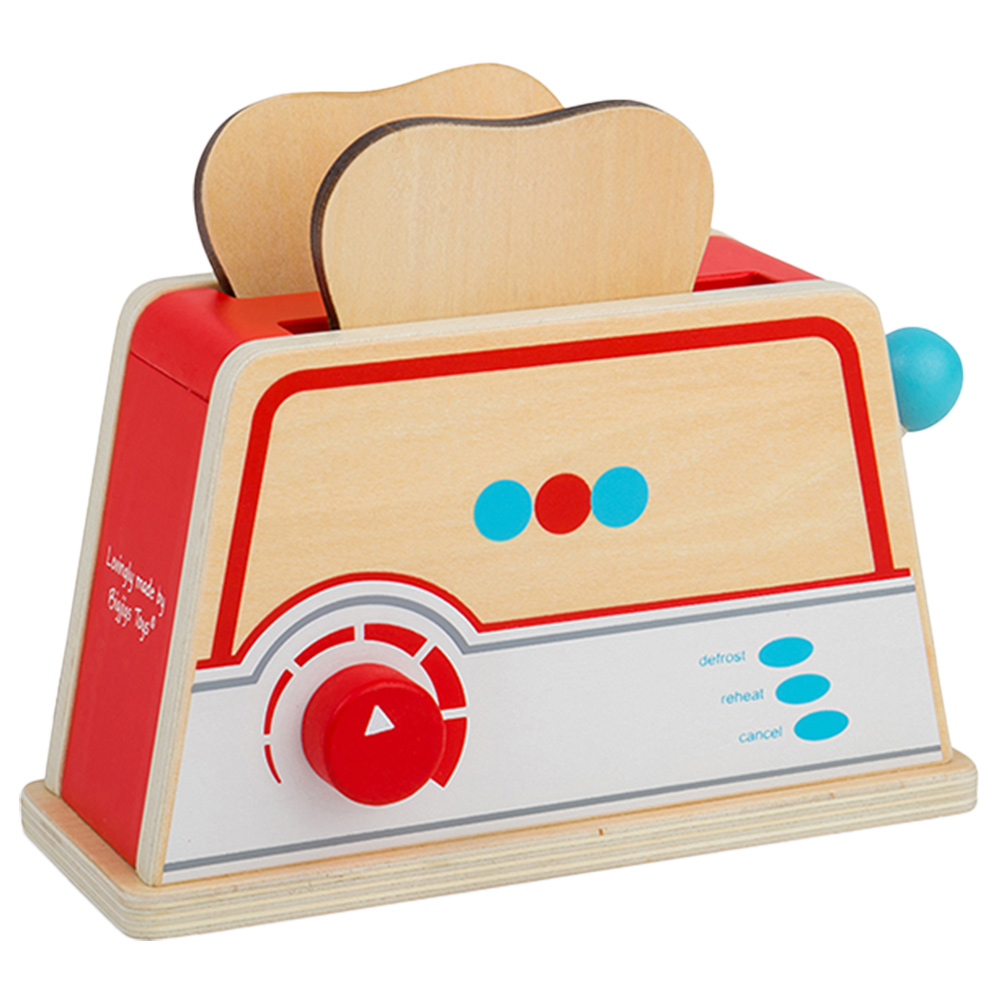 Bigjigs Toys Wooden Toaster Multicolour Image 3