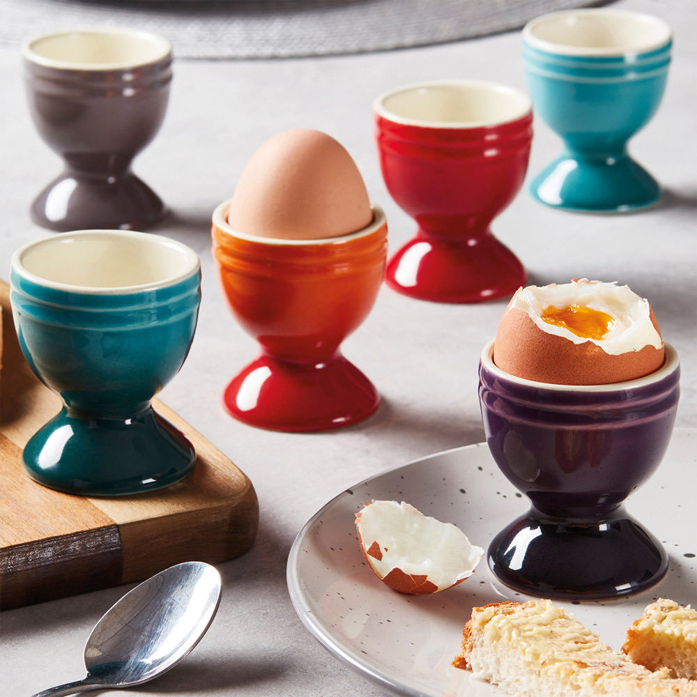 Cooks Professional G4111 6 Piece Multicoloured Egg Cups Image 2