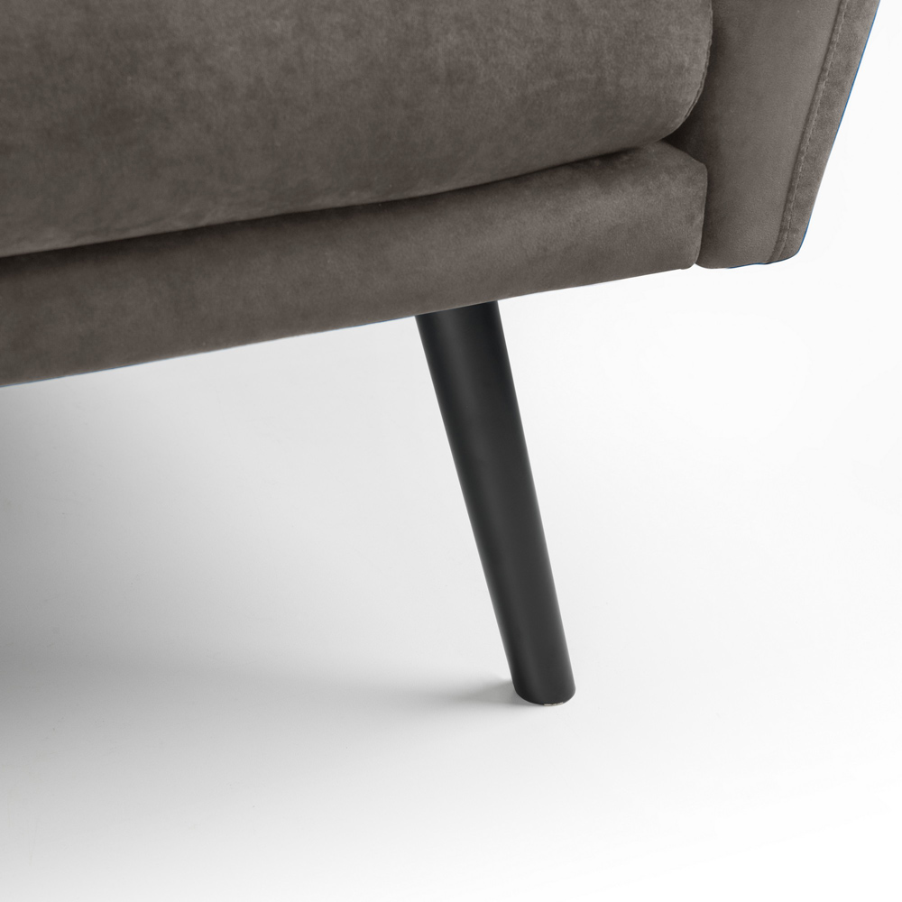 Julian Bowen Afina 2 Seater Grey Velvet Sofa Bed Image 6